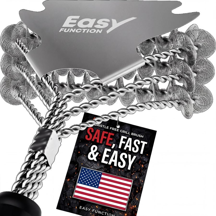 Bristle Free Brush with Scraper