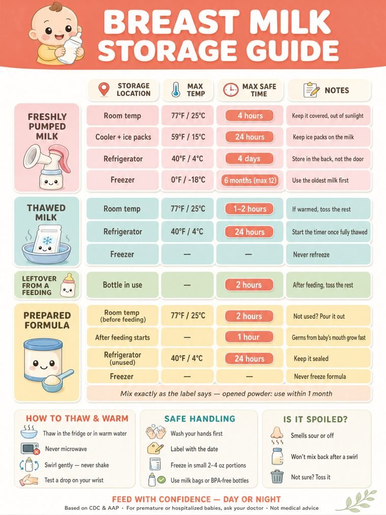 Breast Milk Storage Guide
